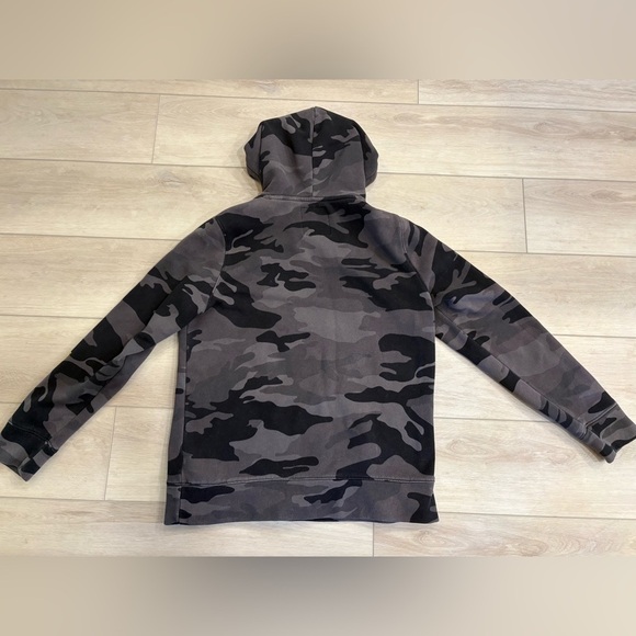 Hollister Bold Print Logo Graphic Hoodie Sweatshirt Black Camo Mens Size M - Picture 10 of 10